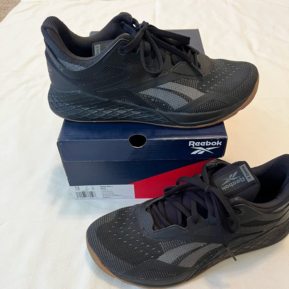 Mens Reebok Nano X, Size 12.  Only worn a couple of times.